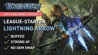 【Buffed】Lightning Arrow could EASILY CARRY u to maps  【Expedition League-Starter】3.15 Ready