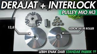 BUBUT PULLEY MIO M3 138 + INTERLOCK  LEBIH ENAK DARI STANDAR PABRIK ??