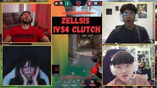 PROSStreamers reaction to SEN Zellsis Miracle 1vs4 Clutch against PRX