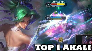 Wild Rift Akali - Top 1 Akali Gameplay Rank Challenger