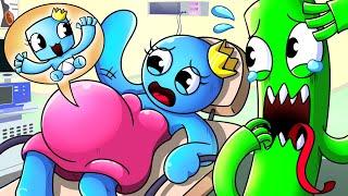 Animation Blue & Green Have a Baby?Rainbow Friendss Sad Story  SLIME CAT