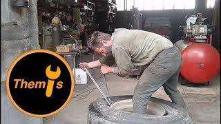 How to Mount and Dismount a Truck Tire With Pry Bars in 10 Minutes