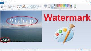 How to Add Text Watermark Using Paint