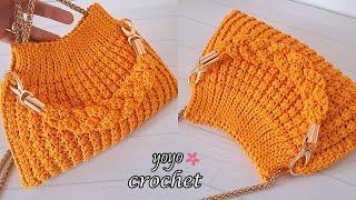 كروشيه شنطة رائعة بتصميم جديد  سهلة للمبتدئين -  WOW Crochet a beautiful bag