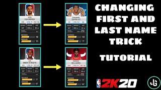 CHANGING FIRST AND LAST NAME TRICK TUTORIAL NBA2K20 MOBILEANDROID