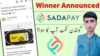 Giveaway Result SadaPay Golden Ticket  Winner announcement SadaPay Ticket  Random Comment Picker