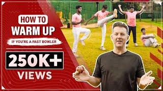 HOW TO WARM UP IF YOURE A FAST BOWLER I CRICKET COACHING MASTERCLASS I BRETT LEE TV