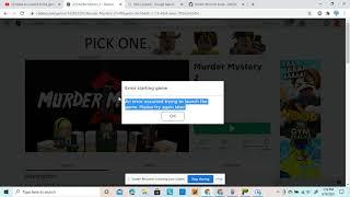 Roblox an error occurred trying to launch the game.