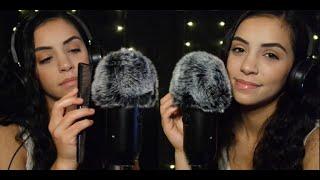ASMR  Inaudible Whispers in Each Ear  Fluffy Mic Soundzzz...