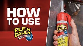 If you don’t know how to use caulk don’t worry. Flex Caulk is easy