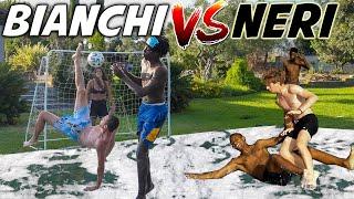 Neri VS Bianchi - CALCIO SAPONATO challenge IGNORANTISSIMA *CADUTE ASSURDE*