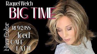 Raquel Welch BIG TIME Wig Review  RL924SS Shaded Iced Cafe Latte  INDOOROUTDOOR light