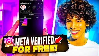 Get Meta Verified for FREE GET VERIFIED RIGHT NOW