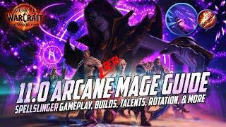 11.0 Arcane Mage Guide  Spellslinger Talents Rotation Gameplay & More - TWW Beta