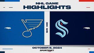 NHL Highlights  Blues vs. Kraken - October 8 2024