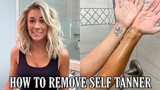 HOW TO REMOVE SELF TANNER  LAURA BEVERLIN