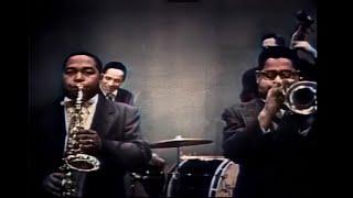 Charlie Parker & Dizzy Gillespie Hot House at DuMont Television February 24 1952 in color