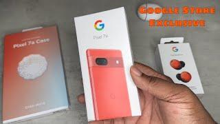 Coral Google Pixel 7a + Pixel Buds Pro Unboxing  Google Exclusive