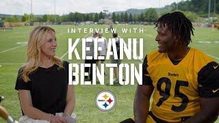 Sideline Interview with Keeanu Benton  Pittsburgh Steelers