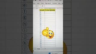 Create Circled Alphabet Series In Excel   Excel Tips  #shorts #exceltricks #interview #bytetech