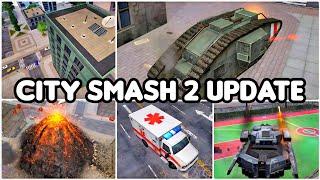 NEW CITY SMASH 2 UPDATE LARGER MAP HOVERING TANK and more