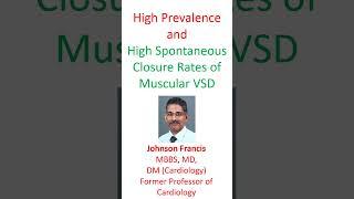 High prevalence and high spontaneous closure rates of muscular VSD