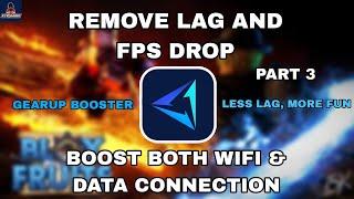 How to fix lag on blox fruit mobile  Gear up booster  Boost roblox fps and both wifi & data