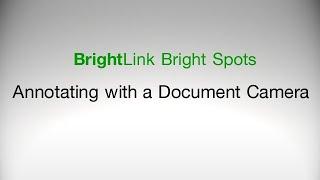 Epson BrightLink Projectors  How to Annotate with a Document Camera