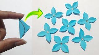 Easy Paper Flower Making Craft  How To Make Paper Flower  Beautiful Paper Flower Making Idea