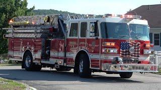 Somers FD Car 2443 & Ladder 48 Responding