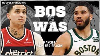 Boston Celtics vs Washington Wizards Full Game Highlights  Mar 17  2024 NBA Season