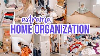 EXTREME HOME ORGANIZATION  CLEAN WITH ME  DECLUTTERING AND ORGANIZING  BECKY MOSS