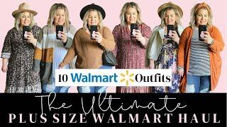 10 Outfits The ULTIMATE Plus Size Fall Walmart Haul  Plus Size Walmart Try On Haul