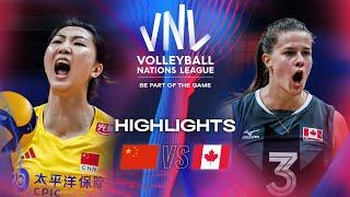  CHN vs.  CAN - Highlights  Week 1  Womens VNL 2024