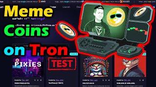 How to buy meme Coins on Tron  Meme coins on SunPump