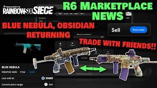 R6 Marketplace News Blue Nebula Obsidian Volcano Skin