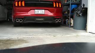 2015 Mustang GT Roush axle back and mishimoto h pipe video 2