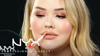 How To Perfect Nude Lips Tutorial - @nikkietutorials  NYX Cosmetics