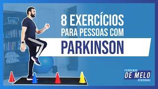 8 EXERCÍCIOS PARA PESSOAS COM PARKINSON  TREINO EM CASA