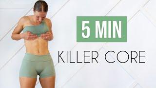 5 MIN TOTAL CORE BURN WORKOUT No Equipment