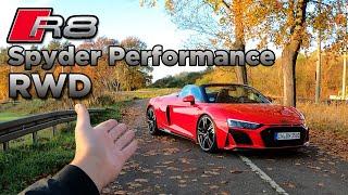 R8 Spyder Performance RWD – der einzige Audi mit Heckantrieb POV Onbaord 4K 60FPS