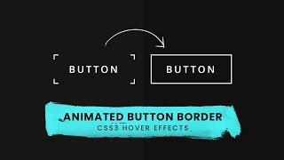 CSS3 Animated Button Border Hover Effects  HTML