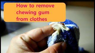 How to Remove Gum From Clothes  How to Remove Gum From Fabric