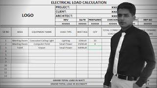 How to calculate Electrical load . #Learn Practical .MEP Tutorial Series Ep-2 .