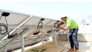 5 kilowatt solar system AC module installation  solar panel in Delhi