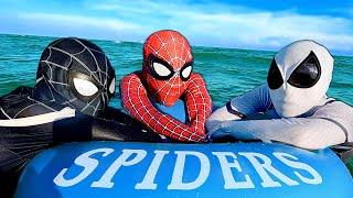 TEAM SPIDER-MAN IN REAL LIFE  NO BAD GUY TODAY  Live Action 