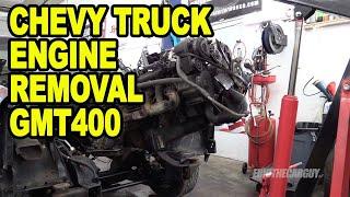 Chevy Truck Engine Removal GMT400 #ETCGDadsTruck