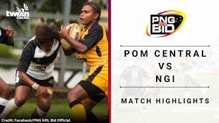 POM Central vs NGI  Female  PNG NRL Bid  Match Highlights  Day 2