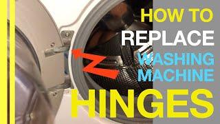 HOW to REPLACE washing MACHINE door HINGES