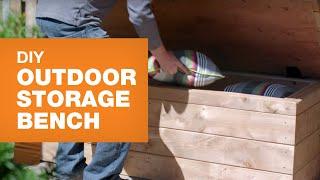 DIY Outdoor Storage Bench